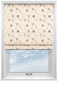 Balloon Festival, Soft Cream - Motorised Roman Blind